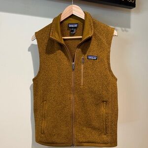 Patagonia Men's Mustard Brown Fleece Vest